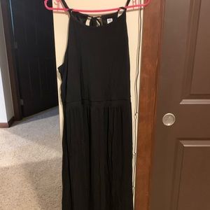 Black maxi dress